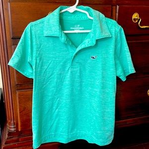 Vineyard Vines Sankaty Green/White striped polo